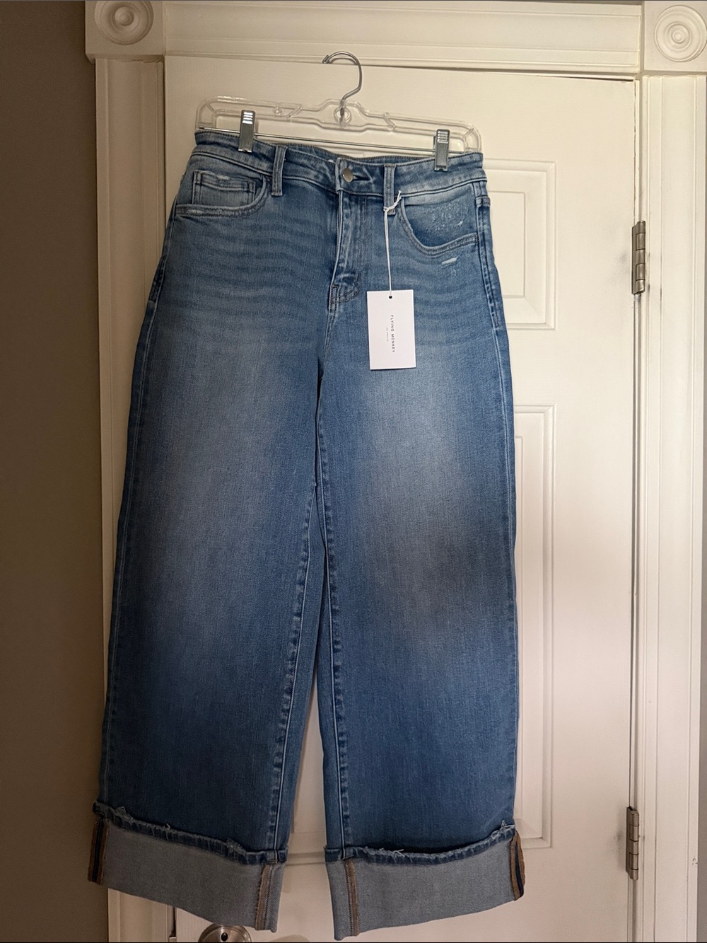 REMI ROLL AWAY WIDE CUFFED JEANS